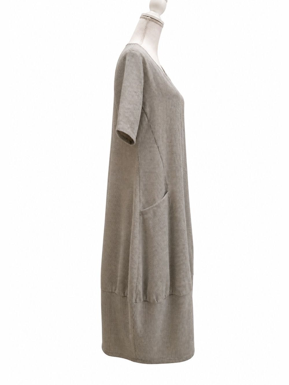 Matti Mamane Lagenlook Seersucker Bubble Dress Pockets Medium - Picture 5 of 9